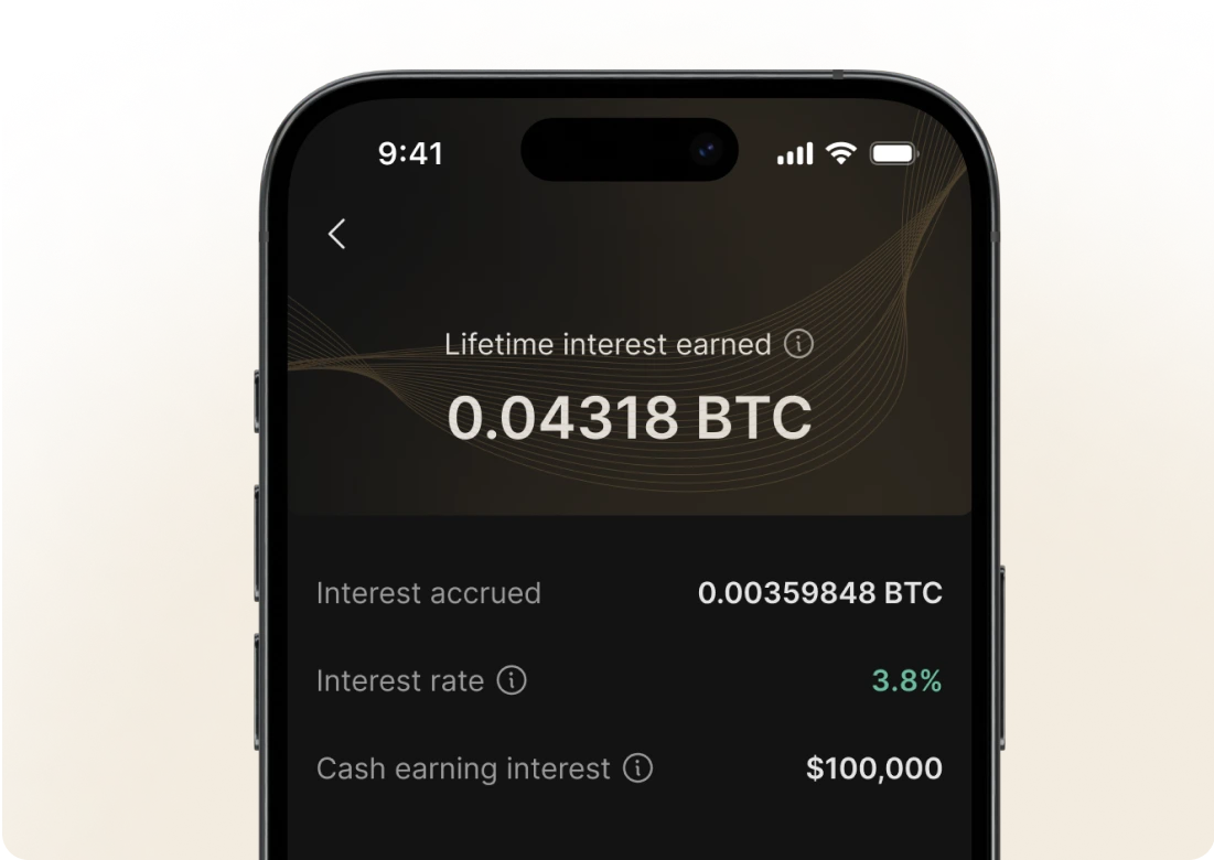 Bitcoin interest illustration